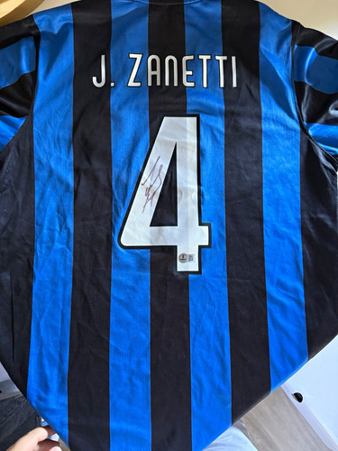 Maglia javier zanetti firmata - zanetti,